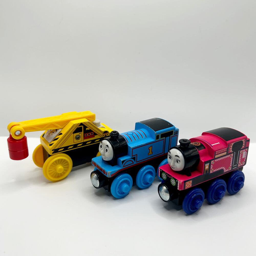 Thomas the Tank Engine and Friends Wood Trains Lot of 3 Fisher-Price EUC